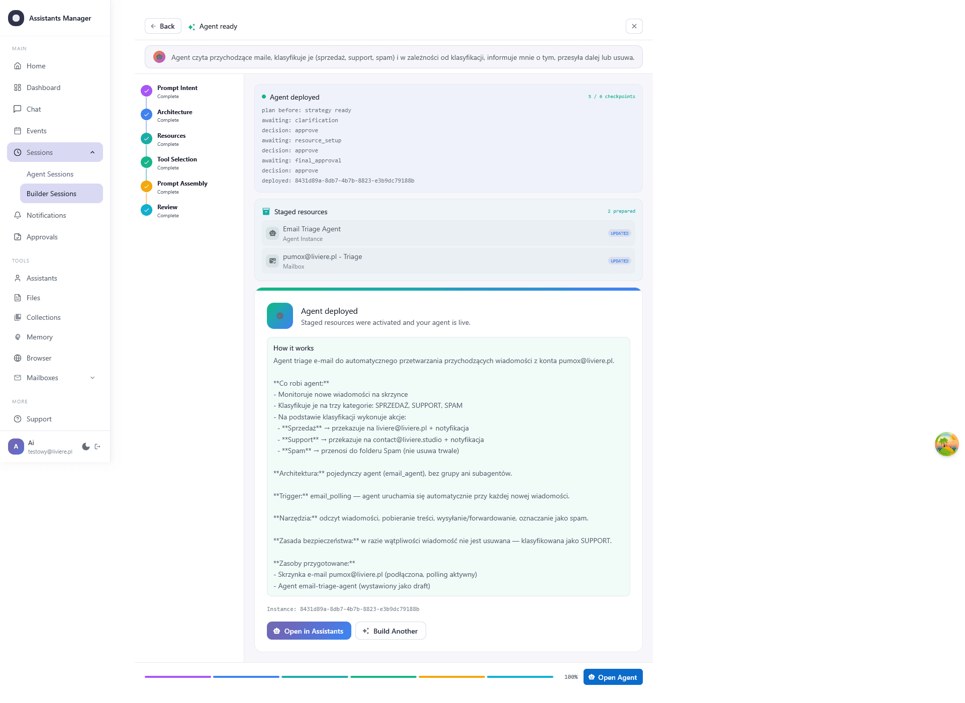 OrderlyOne dashboard